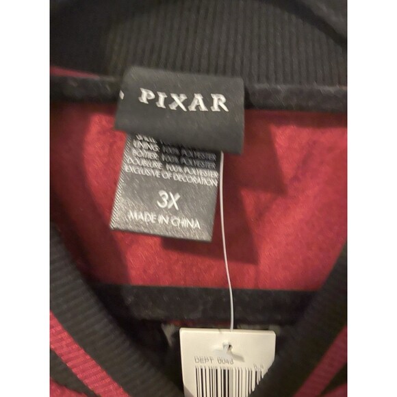 Disney Pixar The Incredibles Dash Parr Logo Varsity Jacket Large NWT - Picture 2 of 13